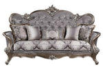 Elozzol Fabric/Antique Bronze Finish Sofa (Oversized)