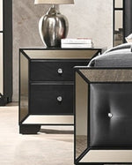 Emerson Wenge Wood 2-Drawer Nightstand