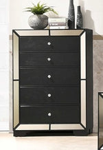 Emerson Wenge Wood 5-Drawer Chest