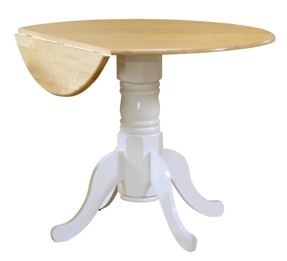 Ensor Natural/White Wood Extendable Dining Table