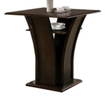 Erica Cappuccino Wood Square Bar Table