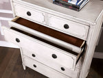 Esther Antique White Wood Chest