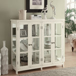 Eufemia White Wood Accent Cabinet