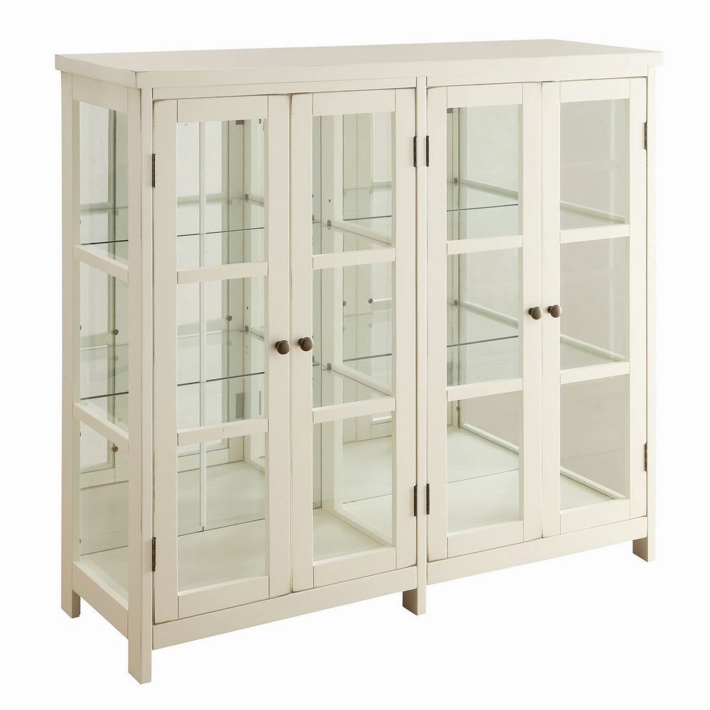 Eufemia White Wood Accent Cabinet