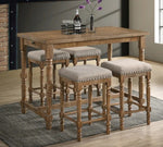 Eva 2 Natural Oak Counter Height Stools