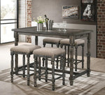 Eva 2 Weathered Grey Counter Height Stools