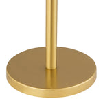 Eye Handpainted Brass Finish Metal Side Table