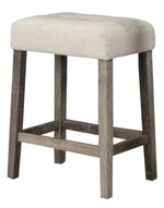 Fadumo 2 Beige Fabric Counter Height Stools