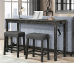 Fadumo 2 Grey Fabric Counter Height Stools