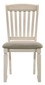 Fedele 2 Tan Fabric/Cream Wood Side Chairs