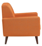 Fitch Orange Textured Fabric Chair