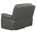 Flamenco Charcoal Leatherette Power Recliner