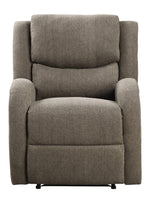 Foxcroft Brown Chenille Fabric Power Recliner