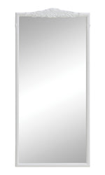 Francine Glossy White Wood Floor Mirror