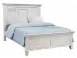 Franco 5-Pc Antique White Wood King Panel Bedroom Set