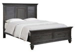 Franco Weathered Sage Wood King Panel Bed