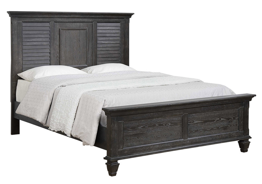 Franco Weathered Sage Wood Queeen Panel Bed