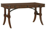 Frazier Park Brown Cherry Wood 3-Drawer Writing Desk