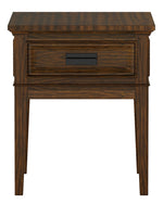 Frazier Park Brown Cherry Wood End Table