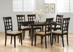 Gabriel 2 Tan Fabric/Cappuccino Wood Side Chairs