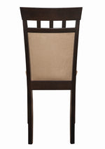 Gabriel 2 Tan Fabric/Cappuccino Wood Side Chairs