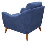 Gano Navy Blue Woven Fabric Chair