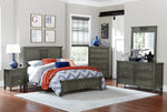 Garcia Gray Wood Full Bed