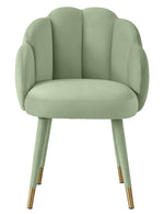 Gardenia Glam Moss Green Velvet Dining Chair