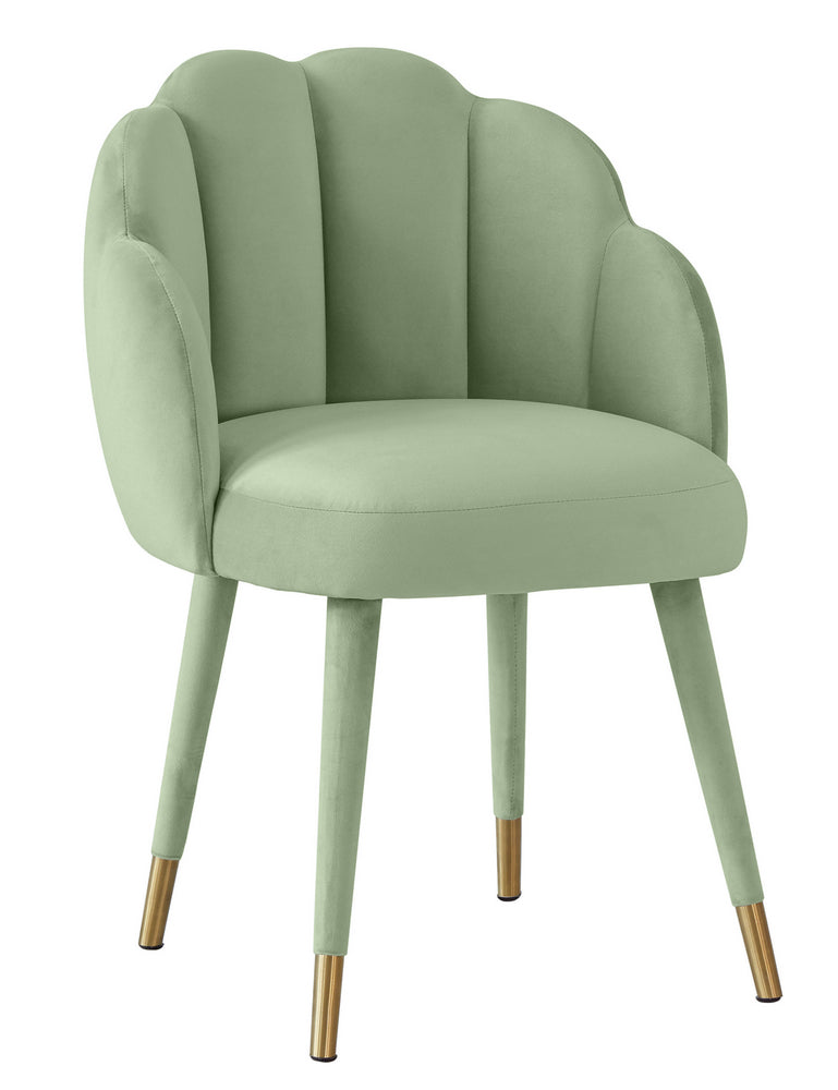 Gardenia Glam Moss Green Velvet Dining Chair