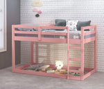 Gaston II Pink Wood Twin Loft Bed