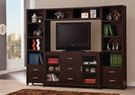 Geltrude Contemporary Cappuccino Wood 60" TV Console