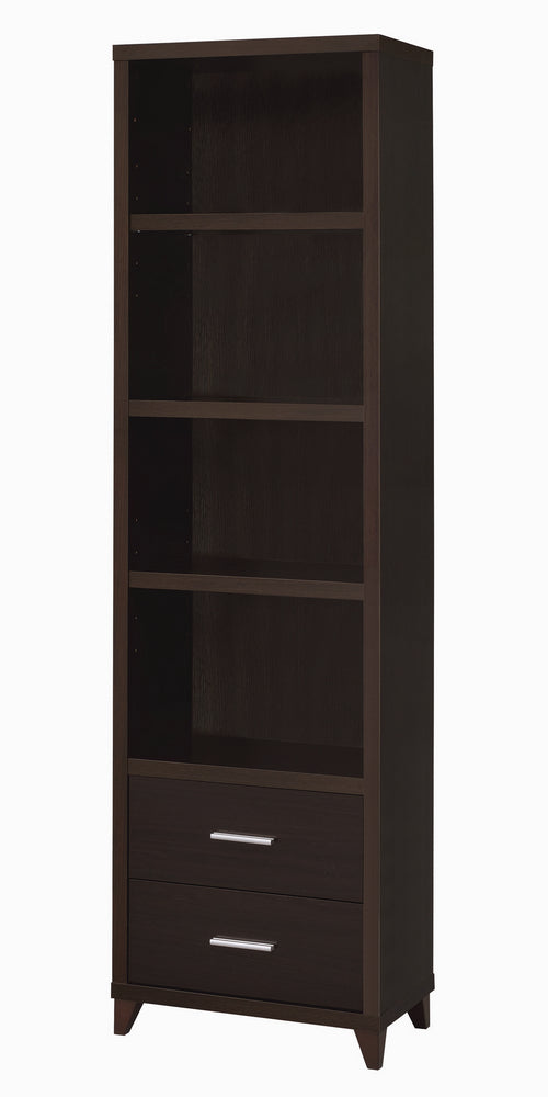 Geltrude Contemporary Cappuccino Wood Media Tower