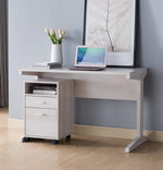 Giada White Oak Wood Writing Desk