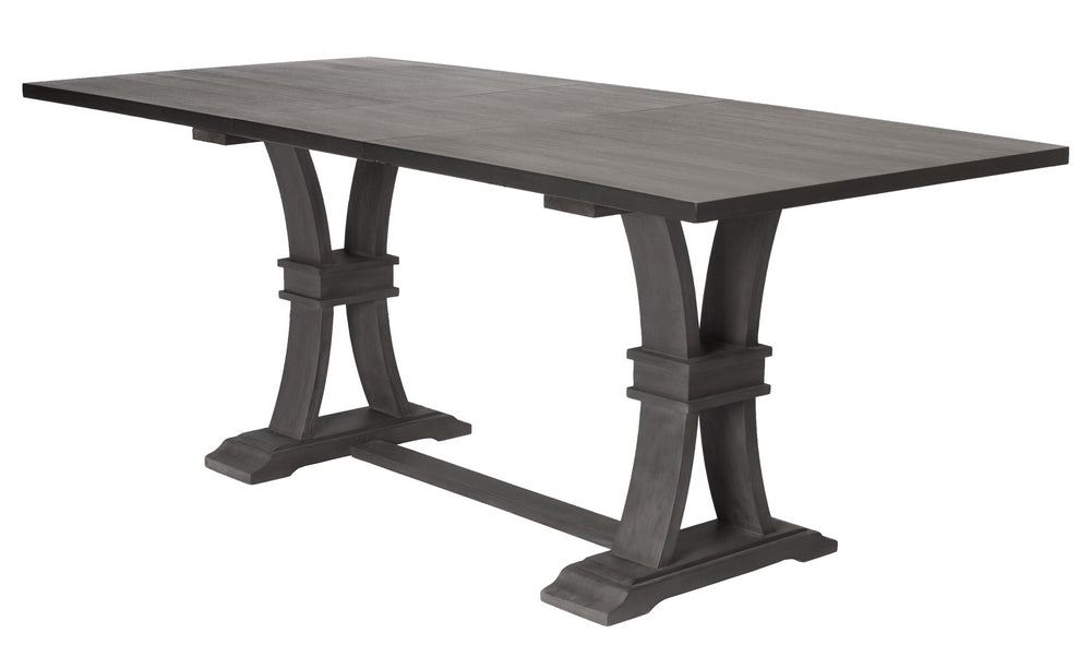 Gisselle Rustic Gray Wood Extendable Counter Height Table