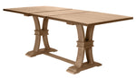 Gisselle Rustic Oak Wood Extendable Counter Height Table