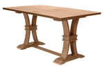 Gisselle Rustic Oak Wood Extendable Counter Height Table