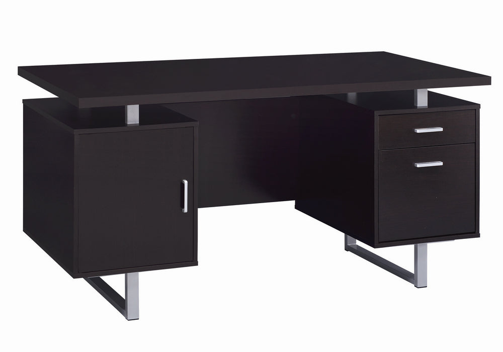 Glavan Contemporary Cappuccino Wood Office Desk