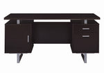 Glavan Contemporary Cappuccino Wood Office Desk