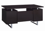 Glavan Contemporary Cappuccino Wood Office Desk