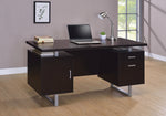 Glavan Contemporary Cappuccino Wood Office Desk