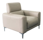 Glenmark 3-Pc Taupe Leatherette Sofa Set