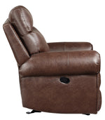 Granville Brown Microfiber Glider Manual Recliner