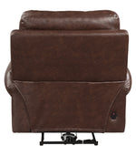 Granville Brown Polished Microfiber Power Recliner