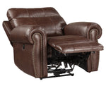 Granville Brown Polished Microfiber Power Recliner