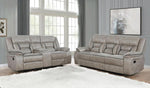 Greer 2-Pc Taupe Manual Recliner Sofa Set