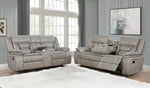 Greer 2-Pc Taupe Manual Recliner Sofa Set