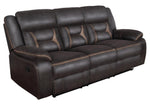 Greer 3-Pc Dark Brown Manual Recliner Sofa Set