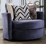 Griswold Navy Microfiber Accent Chair