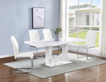 Gudmund 2 White Faux Leather Side Chairs