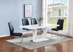 Gudmund White Lacquer Wood Dining Table